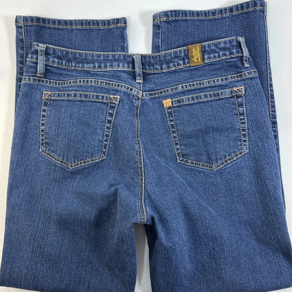 Aura Wrangler Women's Western Cowgirl Blue Denim Rodeo Jeans Size 12P